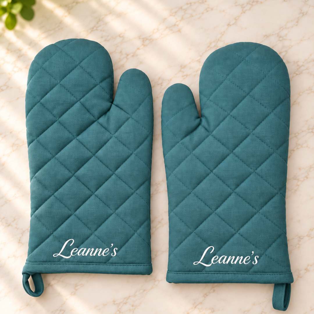 Personalised Oven Gloves with Name