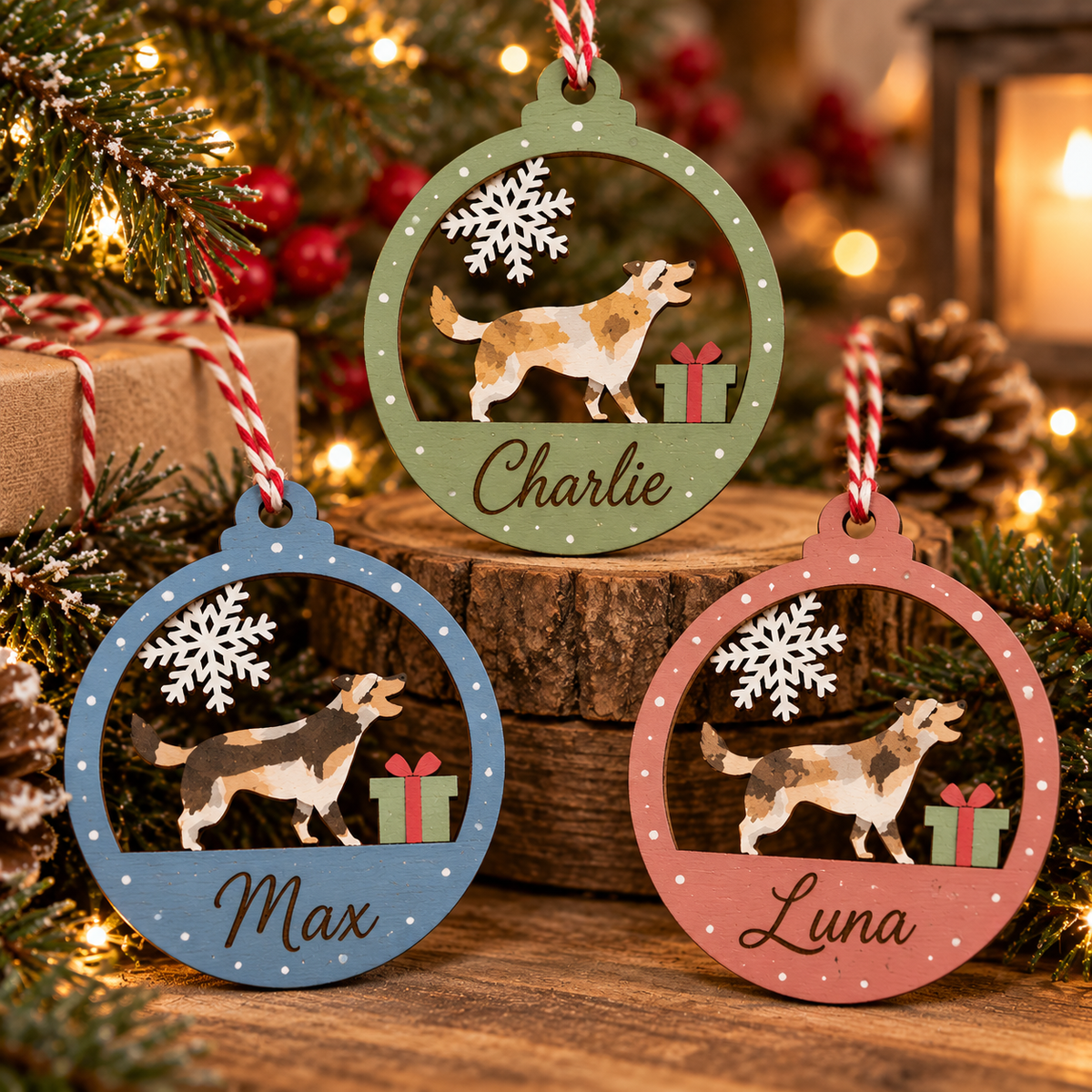 Personalised Dog Christmas Ornament