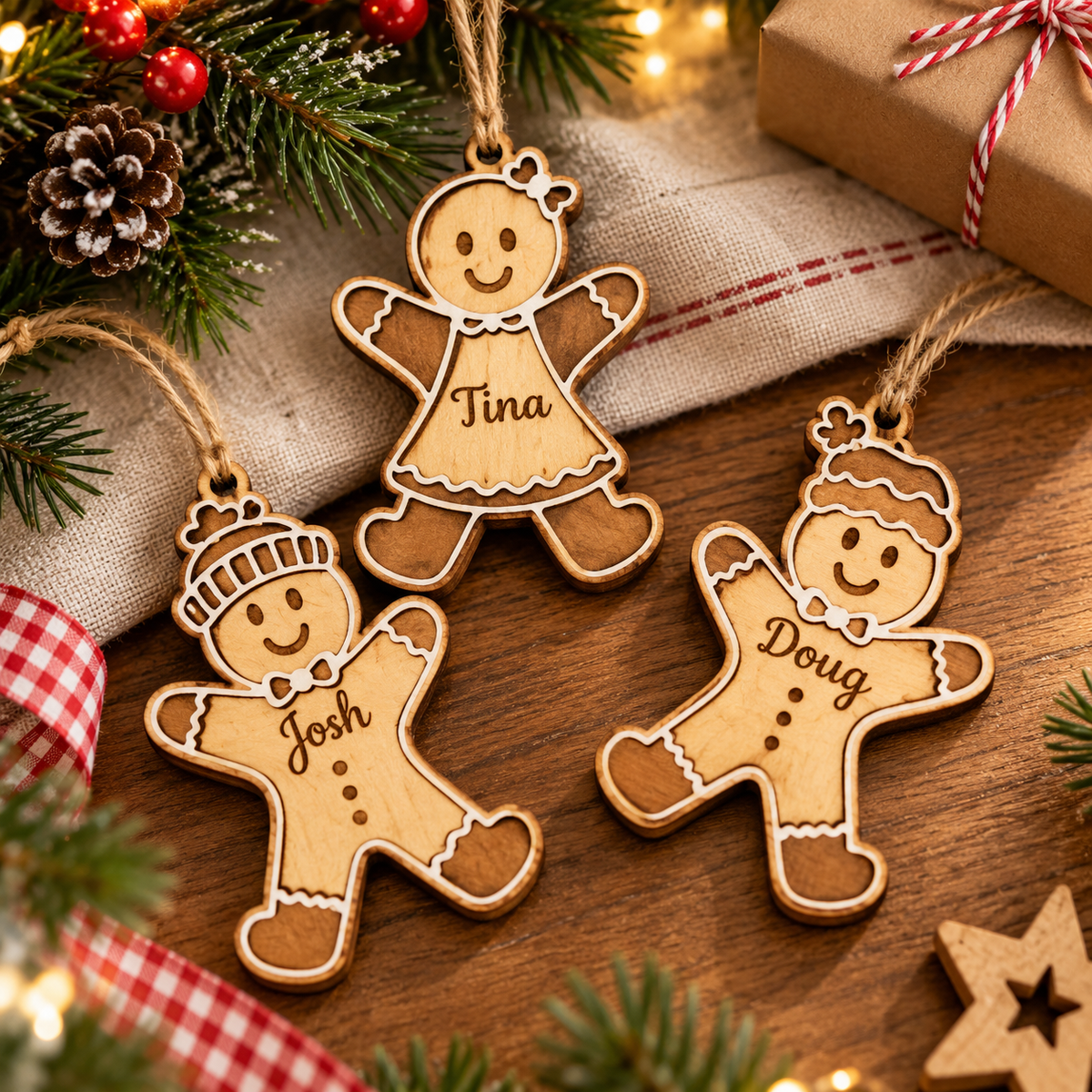 Personalised Gingerbread Christmas Ornament
