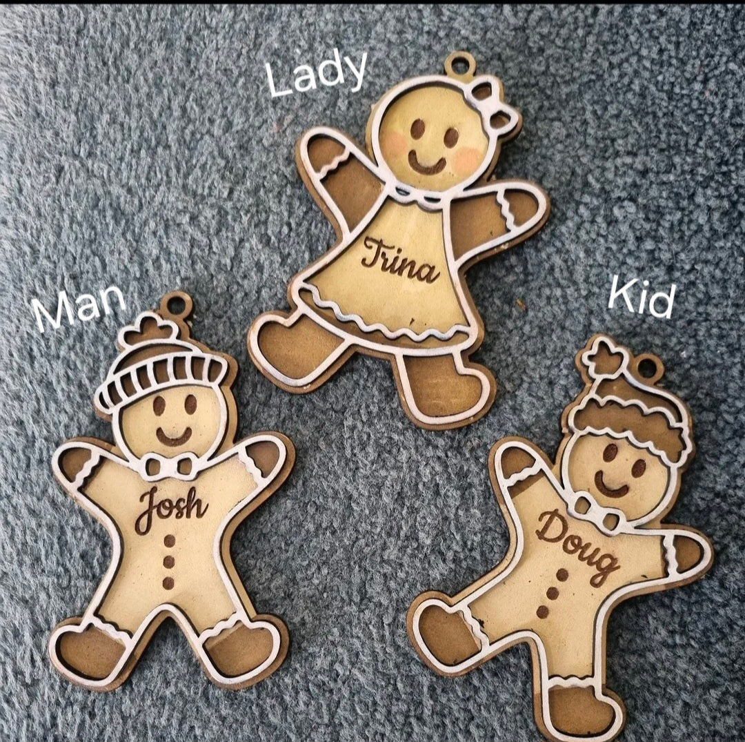 Personalised Gingerbread Christmas Ornament