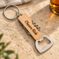 Personalised Bottle Opener Keyring – Engraved Message