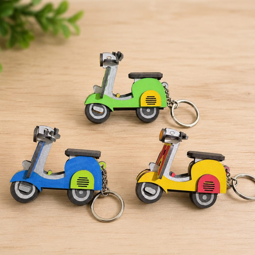 Colourful Scooter Keychain